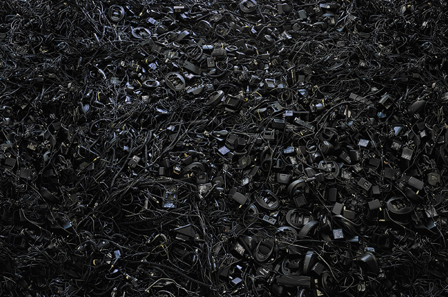 Cell phone chargers - pic by
Chris Jordan